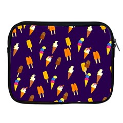 Seamless Cartoon Ice Cream And Lolly Pop Tilable Design Apple Ipad 2/3/4 Zipper Cases by Nexatart