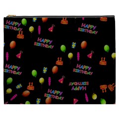 Cartoon Birthday Tilable Design Cosmetic Bag (xxxl)  by Nexatart