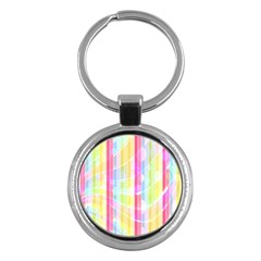 Abstract Stipes Colorful Background Circles And Waves Wallpaper Key Chains (Round) 