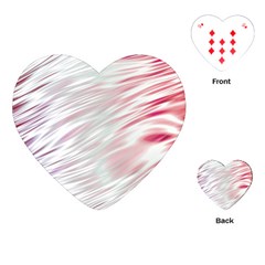 Fluorescent Flames Background With Special Light Effects Playing Cards (heart)  by Nexatart