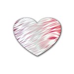 Fluorescent Flames Background With Special Light Effects Heart Coaster (4 pack)  Front