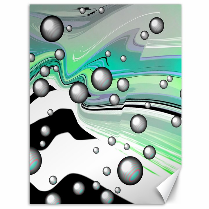 Small And Big Bubbles Canvas 36  x 48  