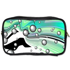 Small And Big Bubbles Toiletries Bags 2-side by Nexatart