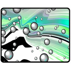 Small And Big Bubbles Double Sided Fleece Blanket (medium) 