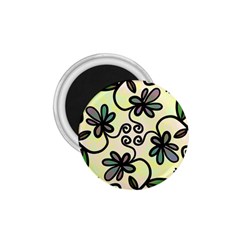 Completely Seamless Tileable Doodle Flower Art 1 75  Magnets by Nexatart