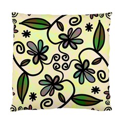 Completely Seamless Tileable Doodle Flower Art Standard Cushion Case (one Side) by Nexatart