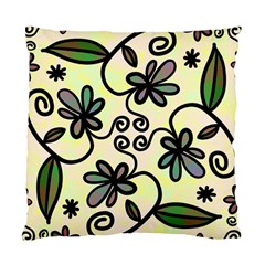 Completely Seamless Tileable Doodle Flower Art Standard Cushion Case (two Sides) by Nexatart