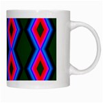 Quadrate Repetition Abstract Pattern White Mugs Right
