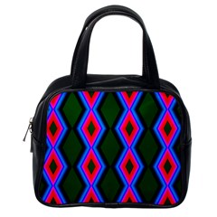 Quadrate Repetition Abstract Pattern Classic Handbags (one Side) by Nexatart