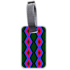 Quadrate Repetition Abstract Pattern Luggage Tags (two Sides) by Nexatart