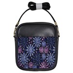 Pixel Pattern Colorful And Glittering Pixelated Girls Sling Bags Front