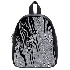 Abstract Swirling Pattern Background Wallpaper School Bags (small)  by Nexatart