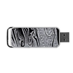 Abstract Swirling Pattern Background Wallpaper Portable Usb Flash (one Side) by Nexatart