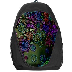 Grunge Rose Background Pattern Backpack Bag by Nexatart