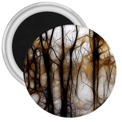Fall Forest Artistic Background 3  Magnets by Nexatart