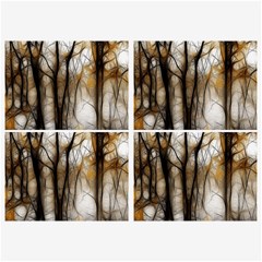 Fall Forest Artistic Background Belt Buckles