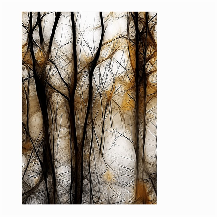 Fall Forest Artistic Background Large Garden Flag (Two Sides)