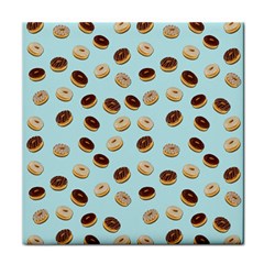 Donuts Pattern Face Towel by Valentinaart