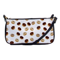 Donuts Pattern Shoulder Clutch Bags by Valentinaart