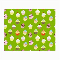 Cupcakes Pattern Small Glasses Cloth by Valentinaart