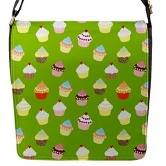 Cupcakes Pattern Flap Messenger Bag (s) by Valentinaart