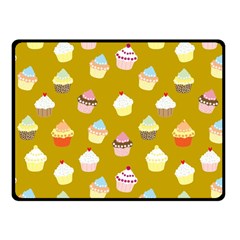 Cupcakes Pattern Fleece Blanket (small) by Valentinaart