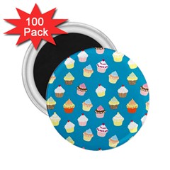 Cupcakes pattern 2.25  Magnets (100 pack) 
