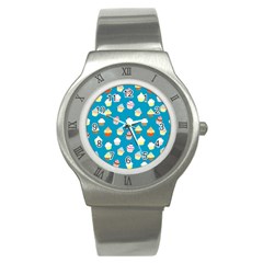 Cupcakes pattern Stainless Steel Watch