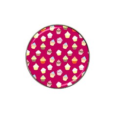 Cupcakes Pattern Hat Clip Ball Marker by Valentinaart