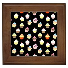 Cupcakes pattern Framed Tiles