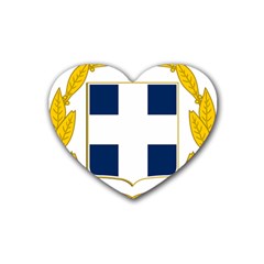 Greece National Emblem  Heart Coaster (4 Pack)  by abbeyz71