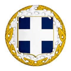 Greece National Emblem  Round Filigree Ornament (two Sides) by abbeyz71