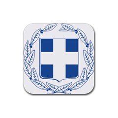 Greece National Emblem  Rubber Coaster (square)  by abbeyz71