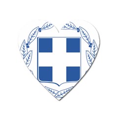 Greece National Emblem  Heart Magnet by abbeyz71