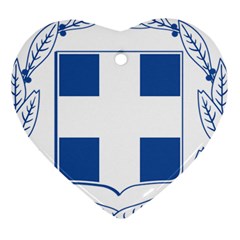 Greece National Emblem  Heart Ornament (two Sides) by abbeyz71