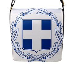 Greece National Emblem  Flap Messenger Bag (l)  by abbeyz71