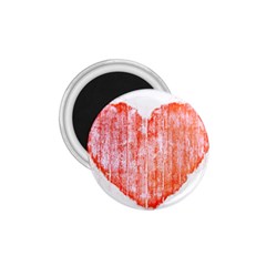 Pop Art Style Grunge Graphic Heart 1 75  Magnets by dflcprints