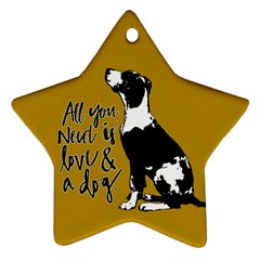 Dog Person Ornament (star)