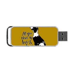 Dog Person Portable Usb Flash (two Sides) by Valentinaart