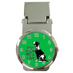 Dog Person Money Clip Watches by Valentinaart