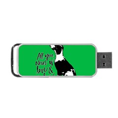 Dog Person Portable Usb Flash (two Sides) by Valentinaart