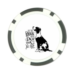 Dog Person Poker Chip Card Guard (10 Pack) by Valentinaart