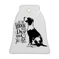 Dog Person Bell Ornament (two Sides) by Valentinaart