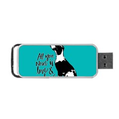 Dog Person Portable Usb Flash (one Side) by Valentinaart