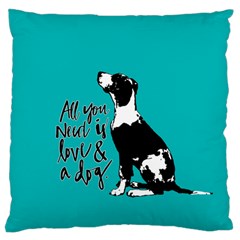 Dog Person Standard Flano Cushion Case (two Sides) by Valentinaart