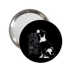 Dog Person 2 25  Handbag Mirrors by Valentinaart