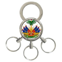 Coat Of Arms Of Haiti 3-ring Key Chains by abbeyz71