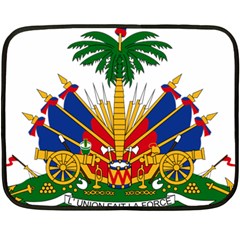 Coat Of Arms Of Haiti Fleece Blanket (mini) by abbeyz71