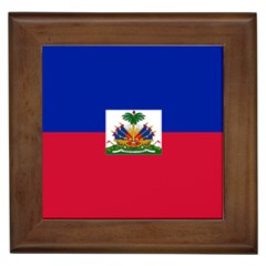 Flag Of Haiti  Framed Tiles by abbeyz71
