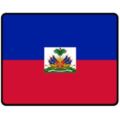 Flag Of Haiti  Fleece Blanket (medium)  by abbeyz71